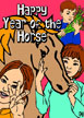kids with horse