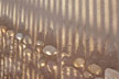 rocks on fence