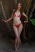 girl in dotted bikini