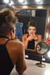 girl at mirror