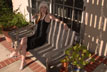 suzie on bench