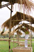 girl at straw stands